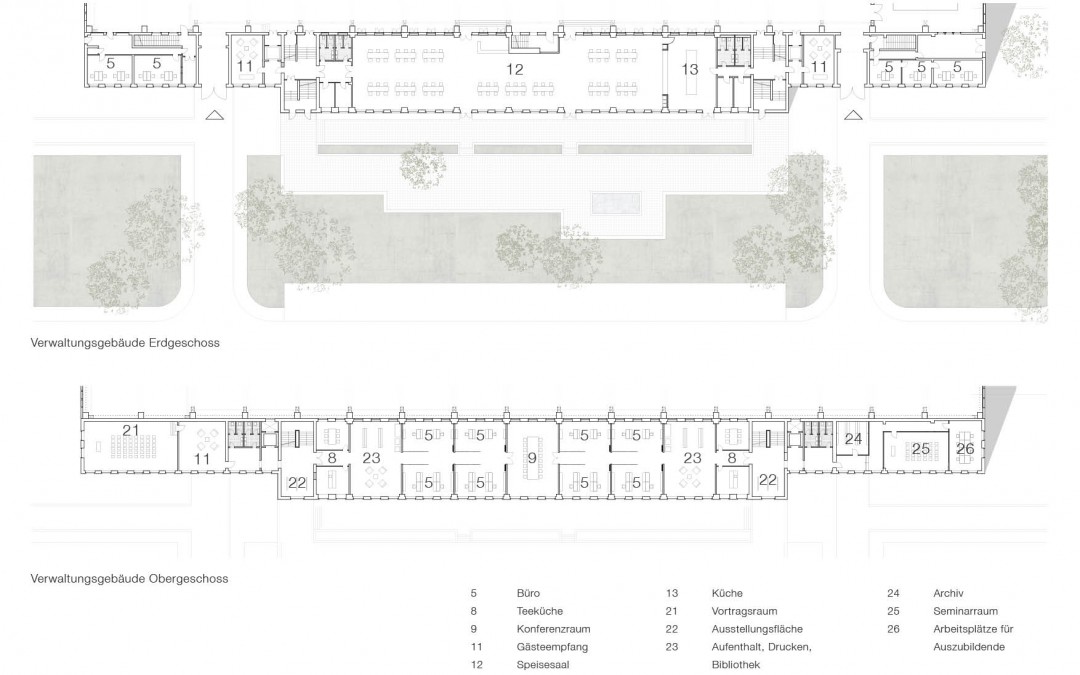 Grundriss Verwaltungsgebäude