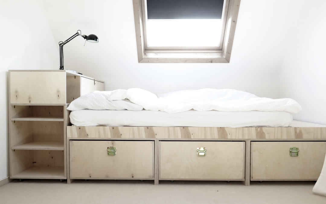 Bett mit Bettkasten
