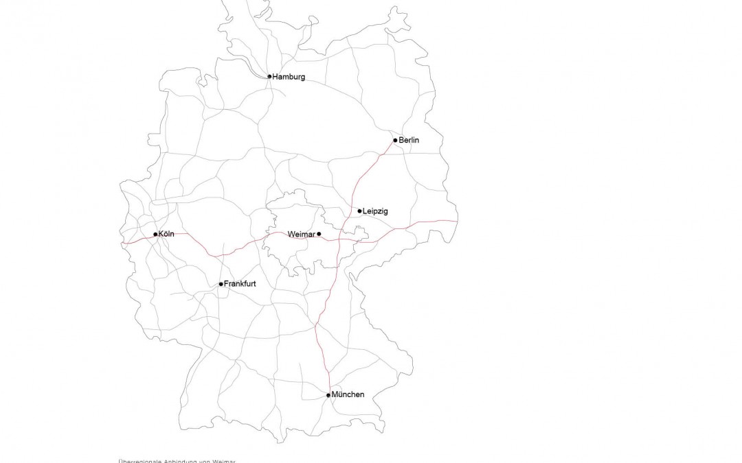 Überregionale Anbindung von Weimar