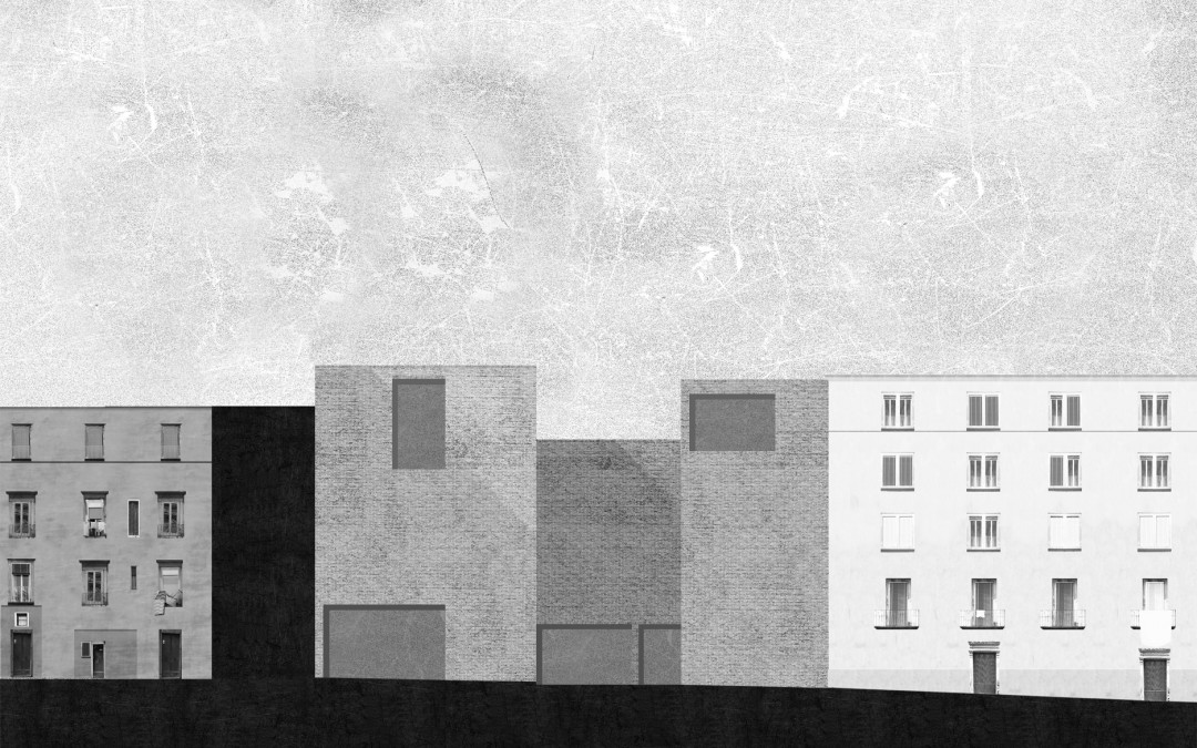 Ansicht West | Schnitt Innenhof