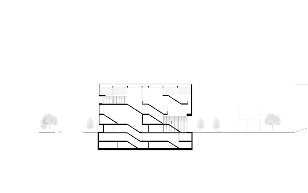 Längsschnitt Treppe