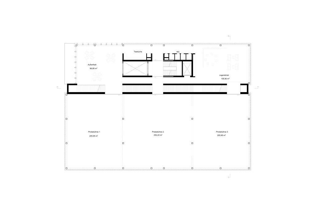 3. Obergeschoss | Probebühne