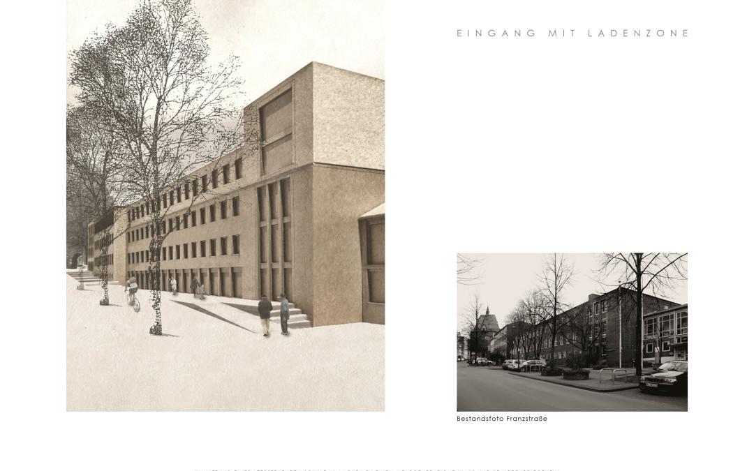 Modelfoto Straßenfront